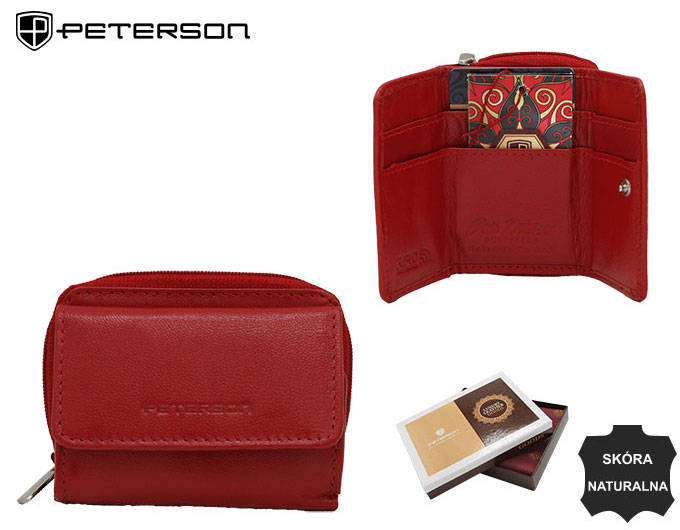Dámska kožená peňaženka PTN RD-210-GCL RED