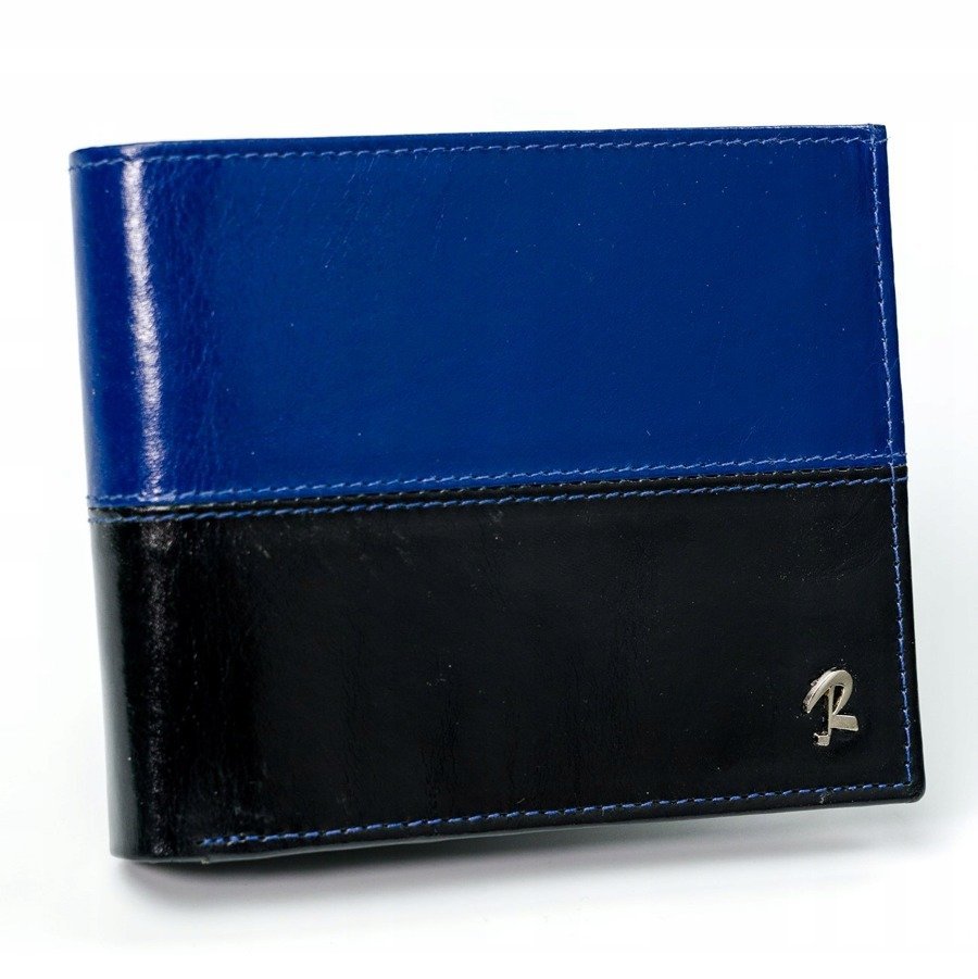 Rovicky horizontálna dvojfarebná skladacia kožená peňaženka
