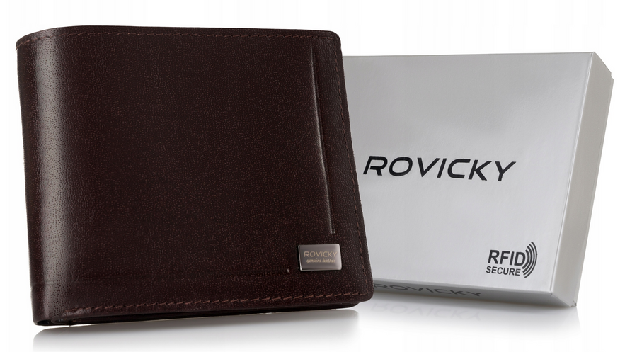 E-shop Klasická, elegantná pánska peňaženka z prírodnej kože - Rovicky