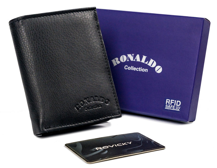 E-shop Pánska kožená peňaženka s vreckom na karty - Ronaldo