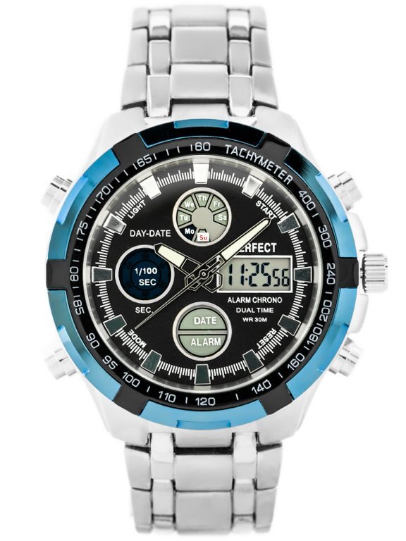 Pánske hodinky PERFECT CARRERA (zp121j) - black/blue