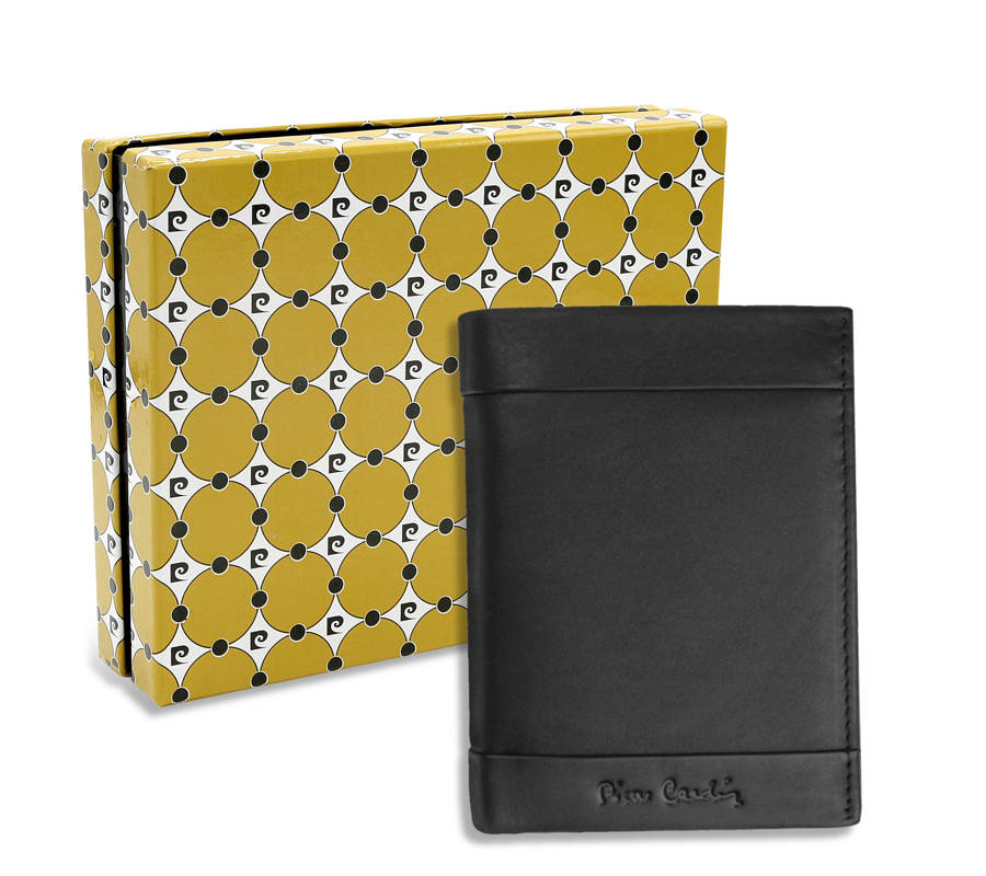 E-shop Klasická čierna peňaženka z prírodnej kože - Pierre Cardin