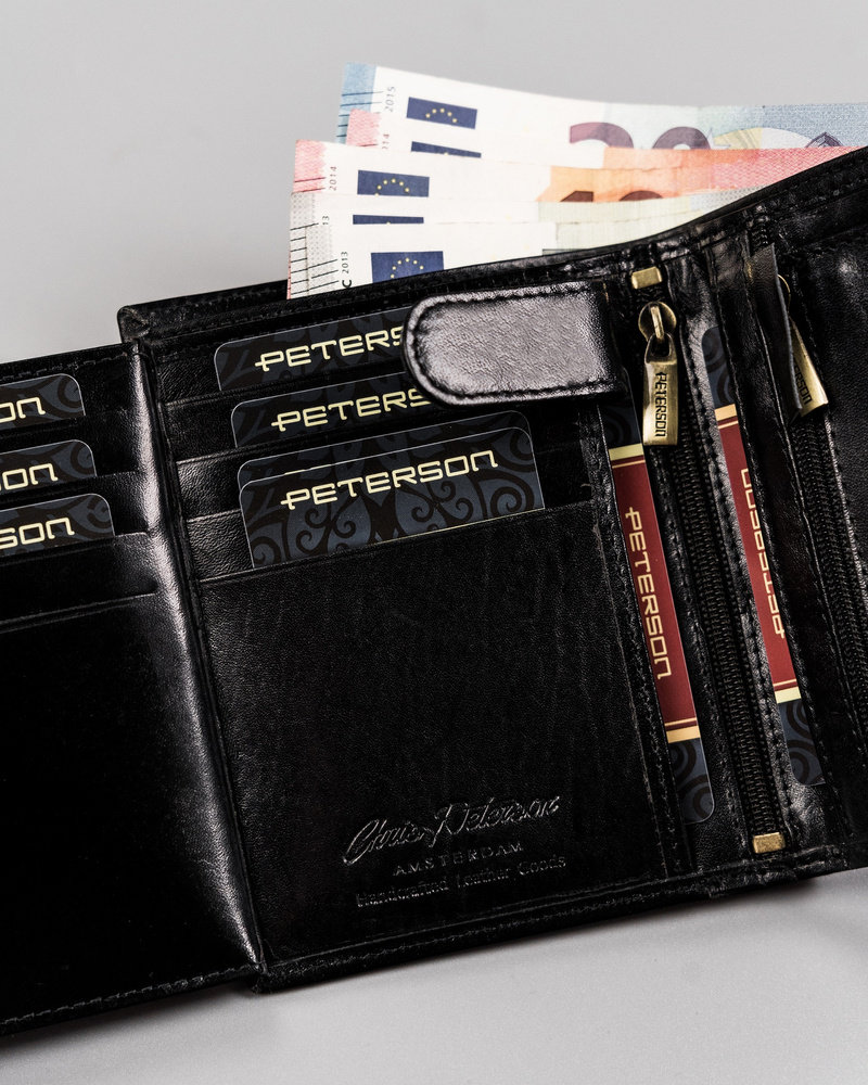 Pánska kožená peňaženka na karty - Peterson