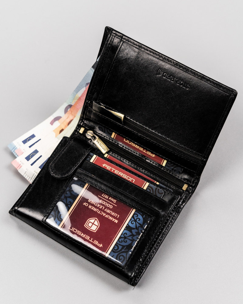 Pánska kožená peňaženka na karty - Peterson