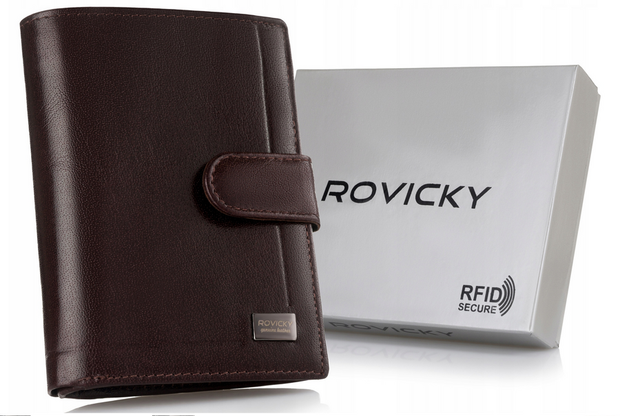 E-shop ROVICKY PC-101L-BAR RFID kožená peňaženka