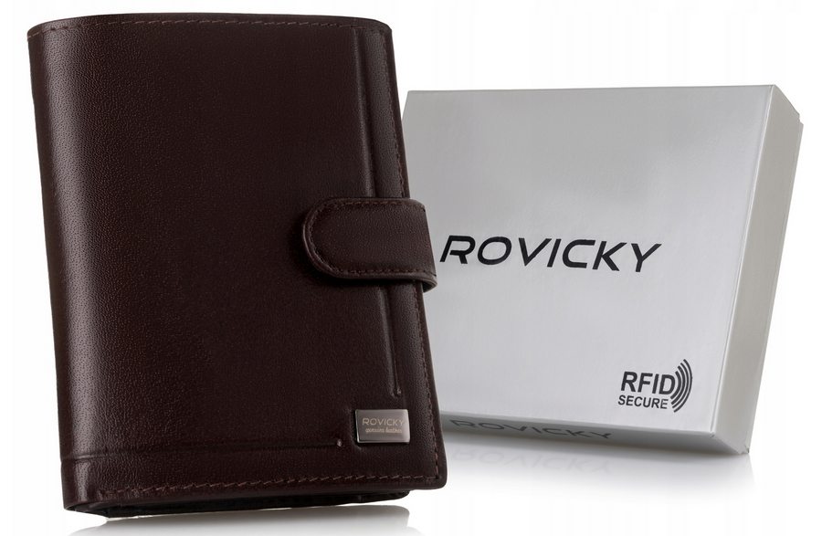 E-shop Veľká, kožená pánska peňaženka na patentku - Rovicky