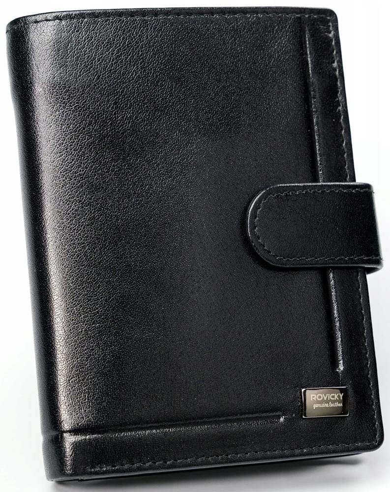 E-shop Kožená peňaženka na karty s elegantným prešívaním - Rovicky