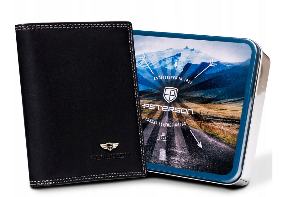 Elegantná, kožená pánska peňaženka s RFID systémom - Peterson,skl.