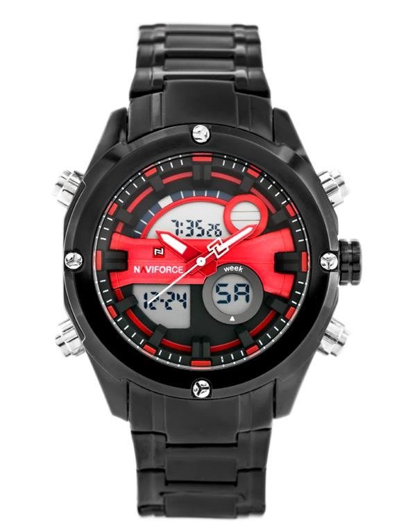Pánske hodinky NAVIFORCE GLOCK (zn039c) - black/red