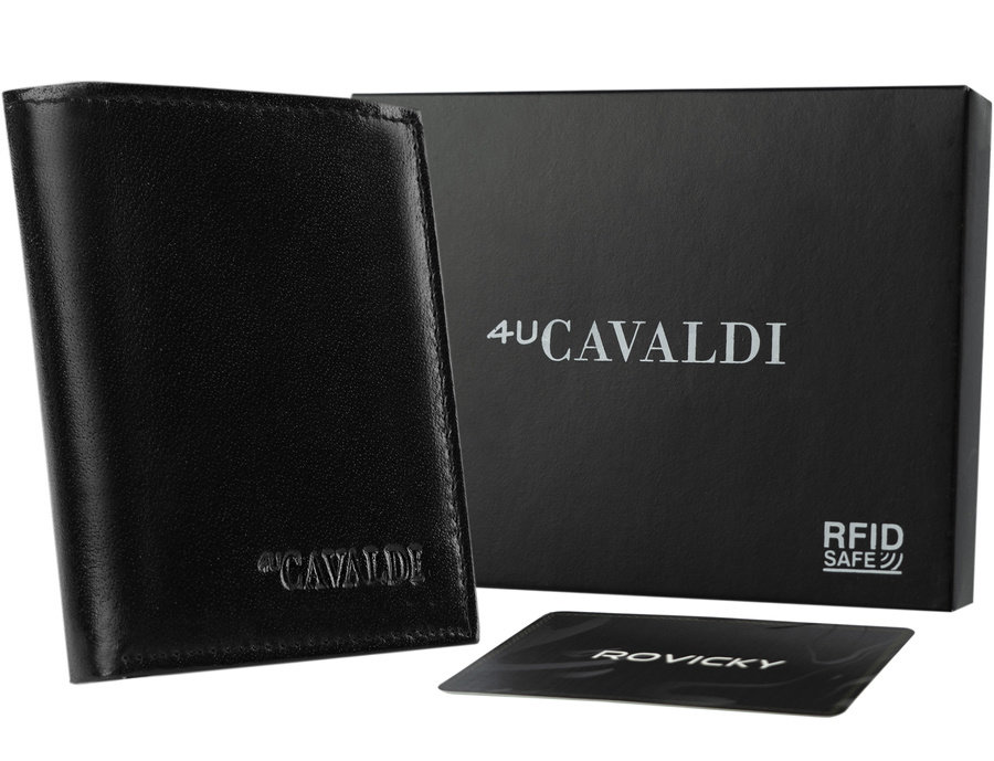 Veľká kožená peňaženka s RFID Stop - Cavaldi