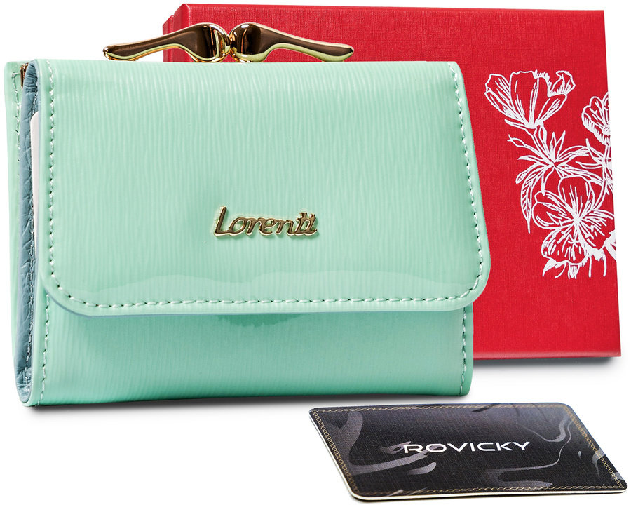 E-shop Lakovaná dámska kožená peňaženka s RFID systémom — Lorenti