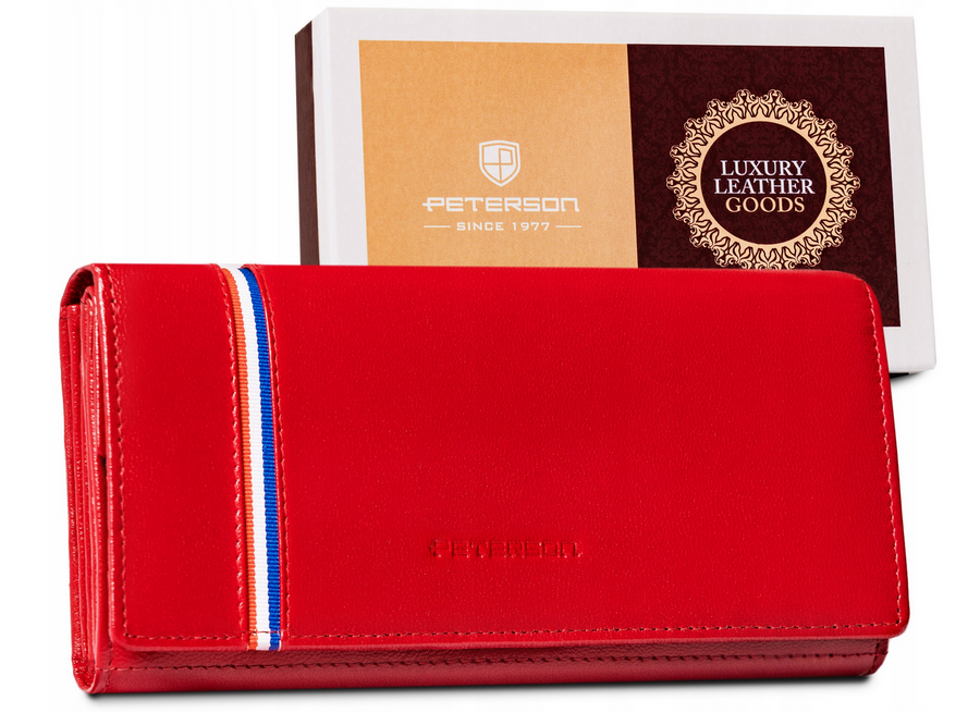 Dámska peňaženka vyrobená z prírodnej kože  - Peterson