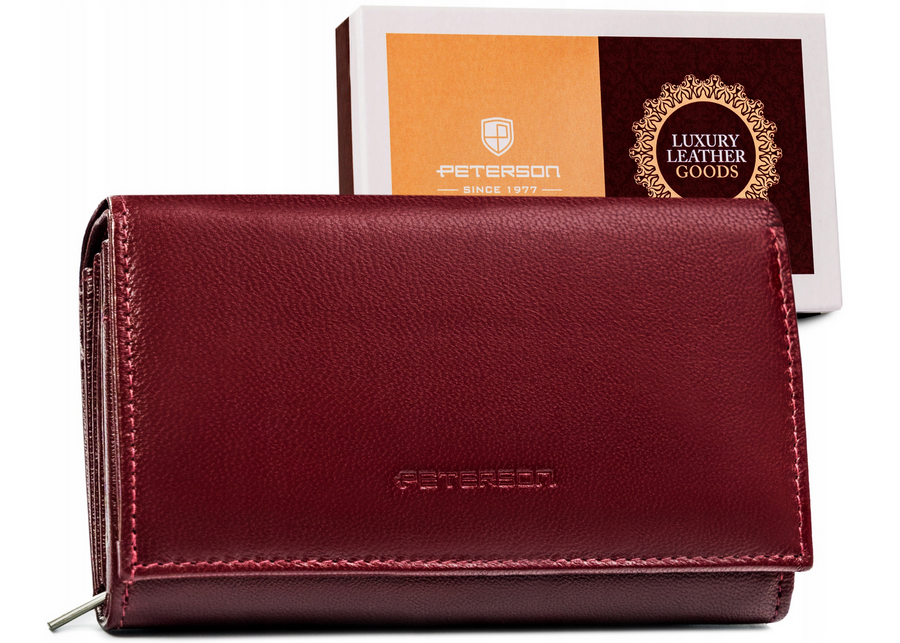 Dámska peňaženka vyrobená z prírodnej kože— Peterson