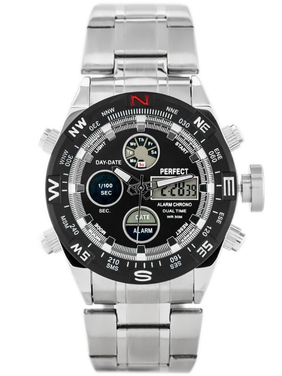 Pánske hodinky PERFECT ZEUS - A890 (zp257a) - silver