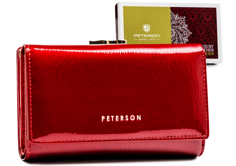 E-shop Dámska kožená peňaženka PTN 42108-SH RED