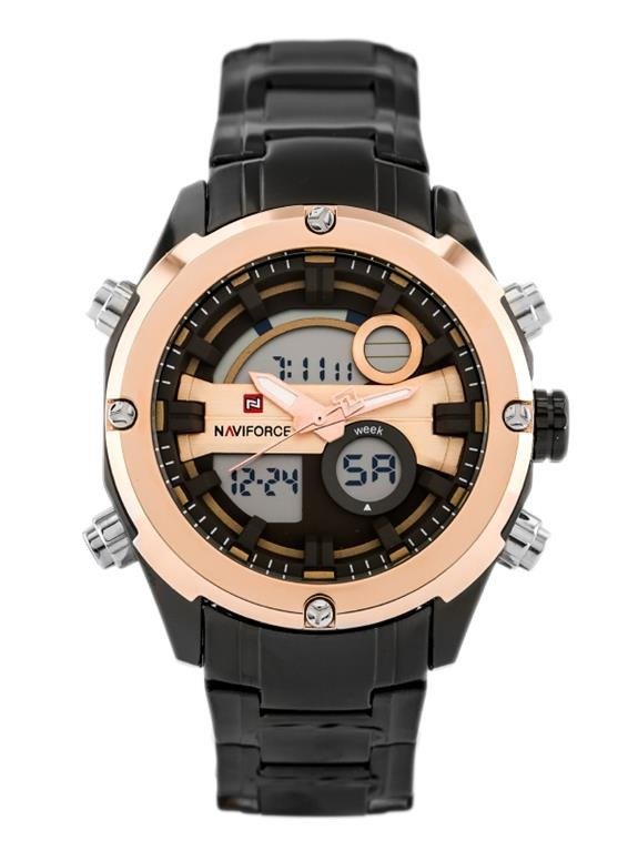 E-shop Pánske hodinky NAVIFORCE GLOCK - (zn039d) - black/rosegold