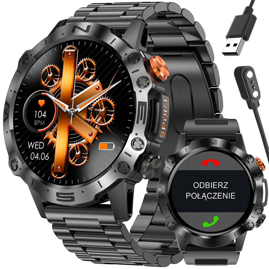 Pánske smartwatch GRAVITY GT20-1 - AMOLED, (sg024a)