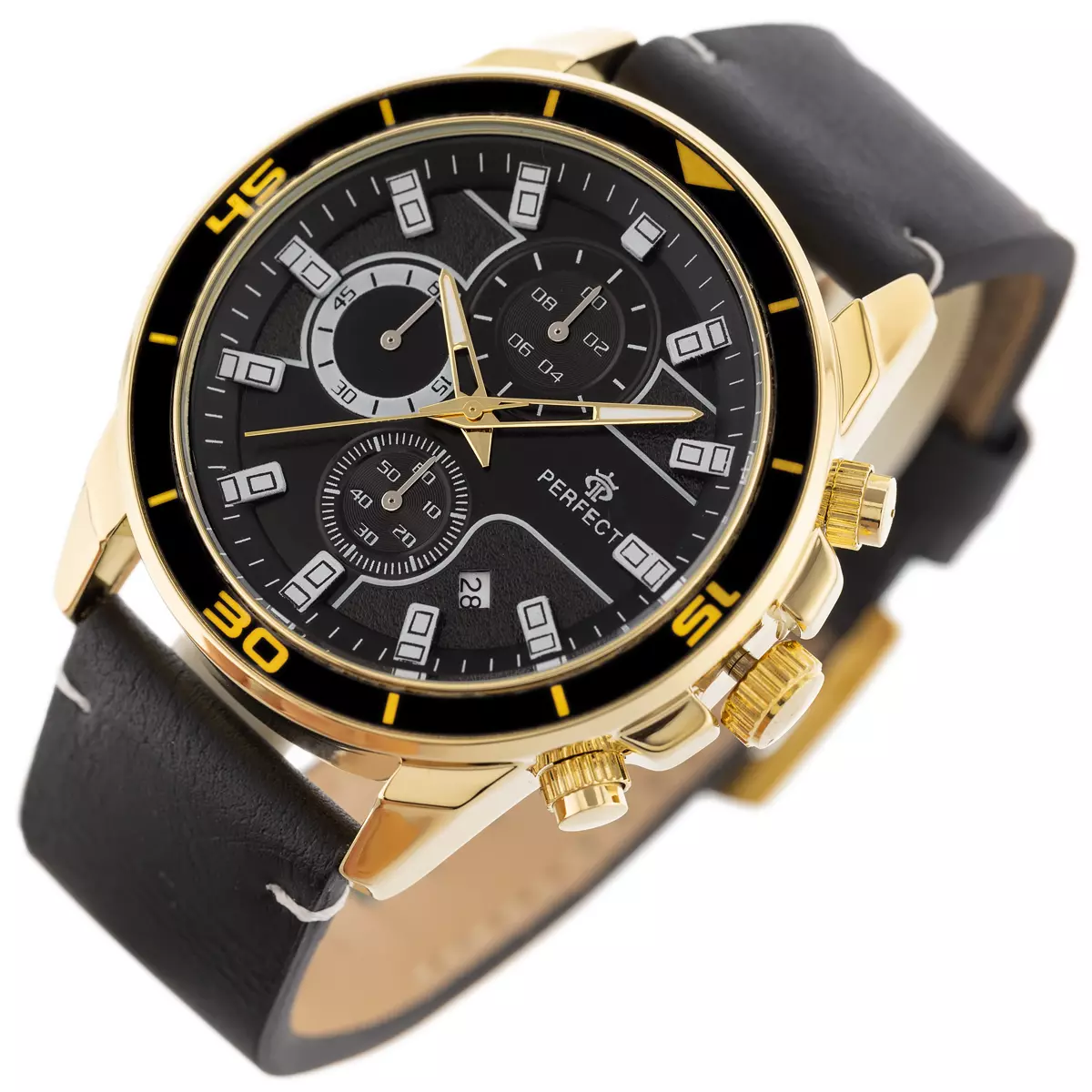 Pánske hodinky PERFECT CH02L - CHRONOGRAF (zp351i) + BOX
