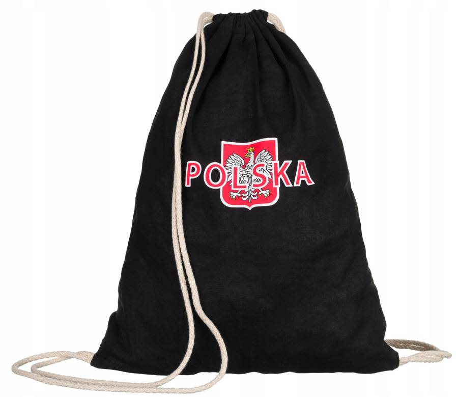E-shop Čierny bavlnený batoh s vlasteneckým motívom
