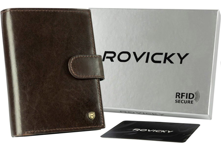 E-shop Pánska kožená peňaženka N62L-RVT-3227 D.Brown