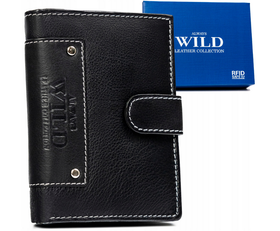 E-shop Veľká, kožená pánska peňaženka so zapínaním - Always Wild