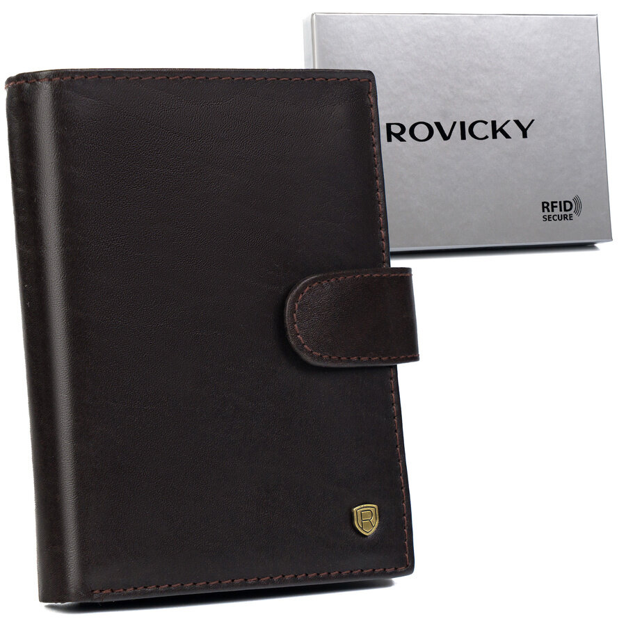 E-shop Pánska kožená peňaženka na karty s RFID Protect - Rovicky