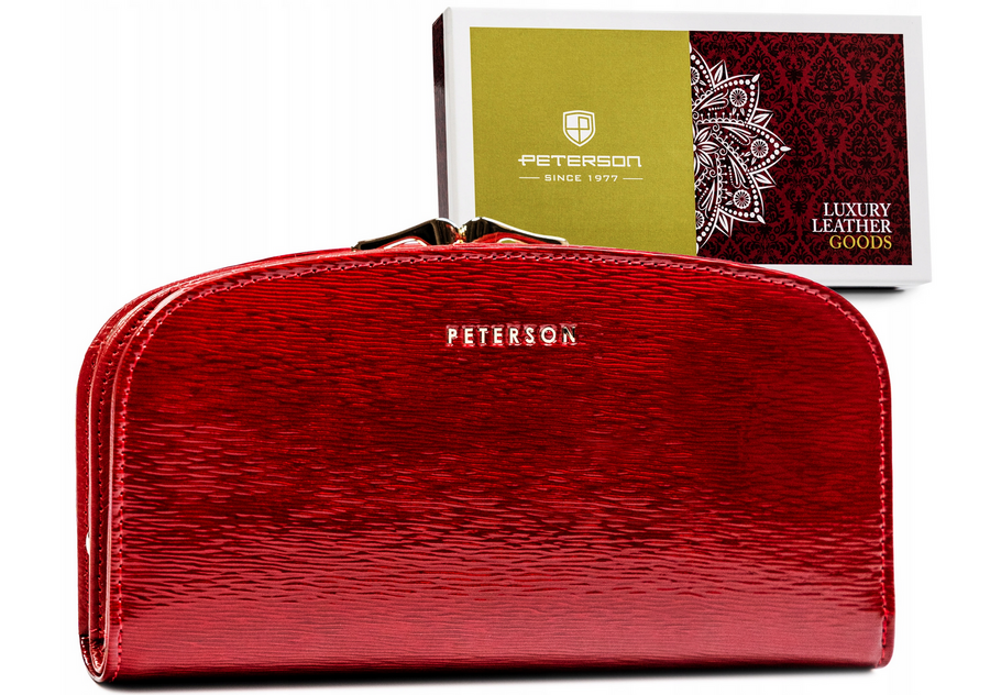 E-shop Dámska kožená peňaženka PTN 42123-SH RED