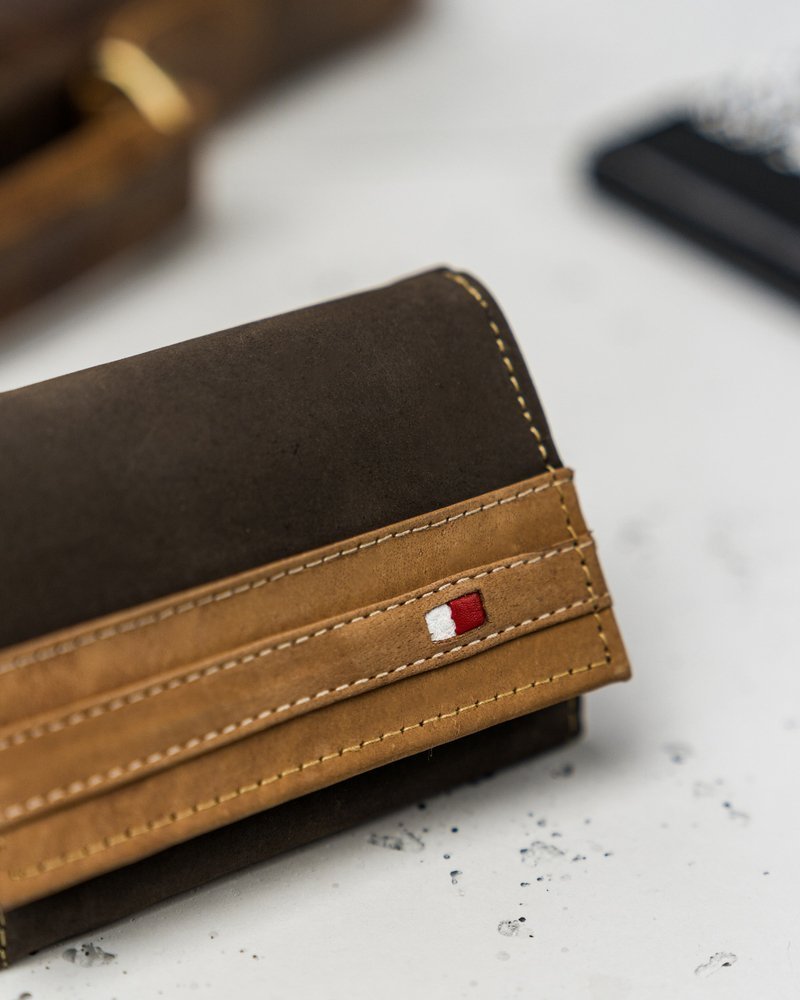 Originálna pánska kožená RFID peňaženka - Always Wild®