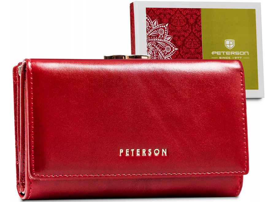 Klasická dámska kožená peňaženka — Peterson