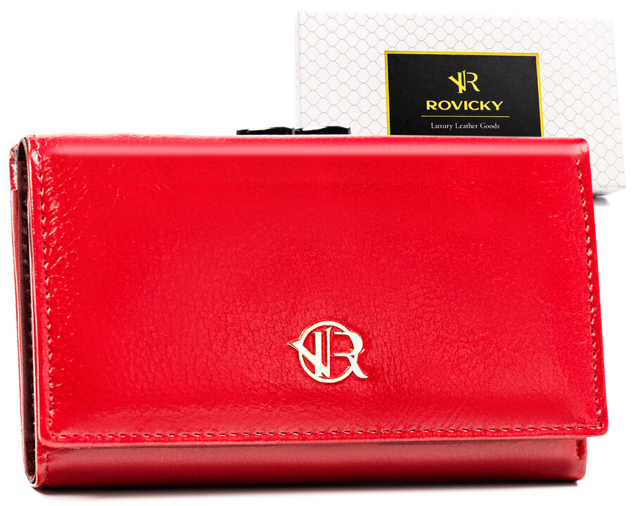 Priestranná dámska peňaženka vyrobená z prírodnej a ekologickej kože — Rovicky