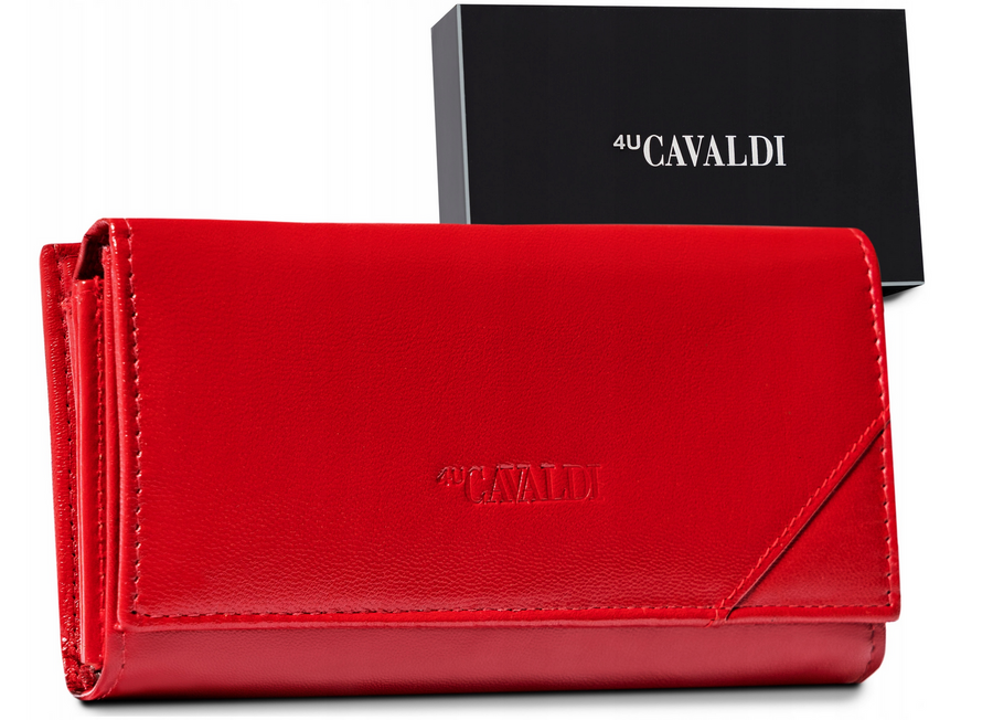 E-shop Veľká, kožená dámska peňaženka so zapínaním na patentku - 4U Cavaldi