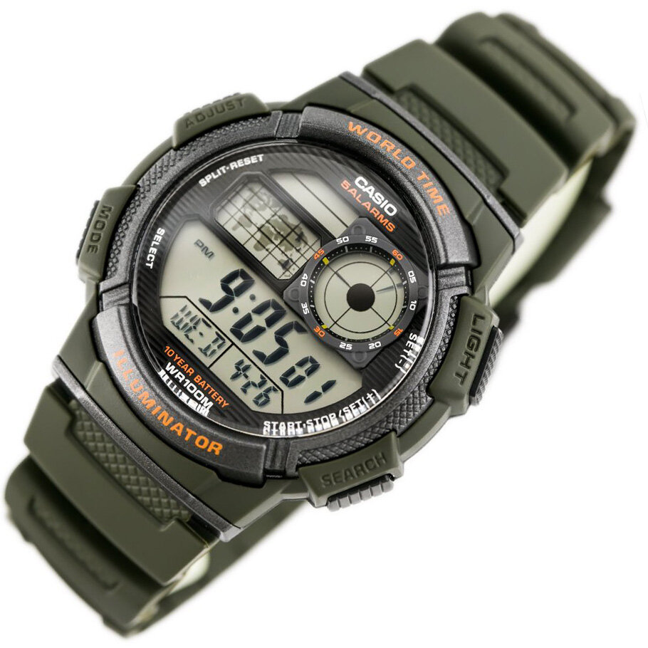 Pánske hodinky CASIO AE-1000W 3AV (zd073b) - WORLD TIME