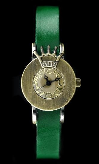 Dámske hodinky  TAYMA - RETRO PUNK 28 - zelené (zx585f)