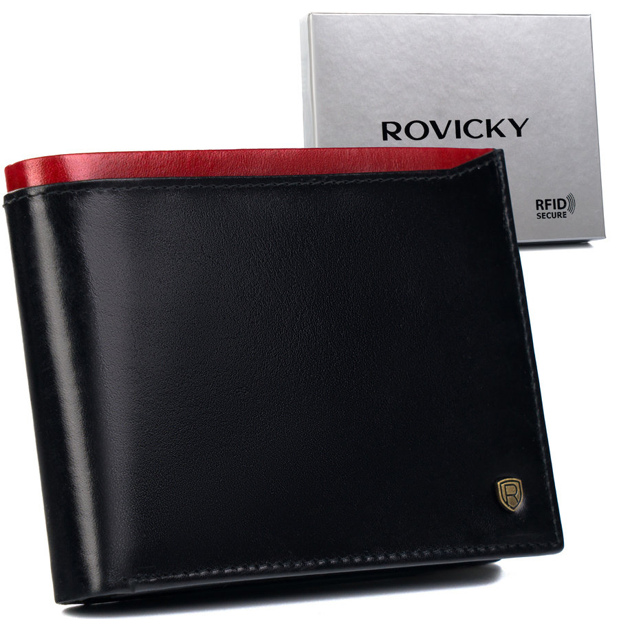 Pánska peňaženka N992-RVT Black+Red