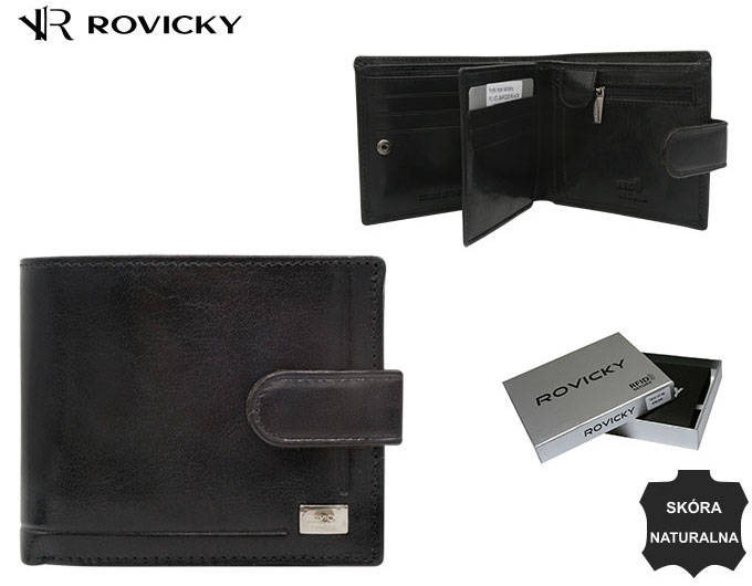 E-shop Kožená peňaženka PC-107L-BAR-2526 Čierna