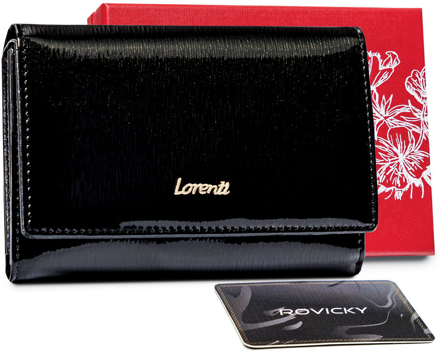 Dámska peňaženka vyrobená z lakovanej kože - Lorenti