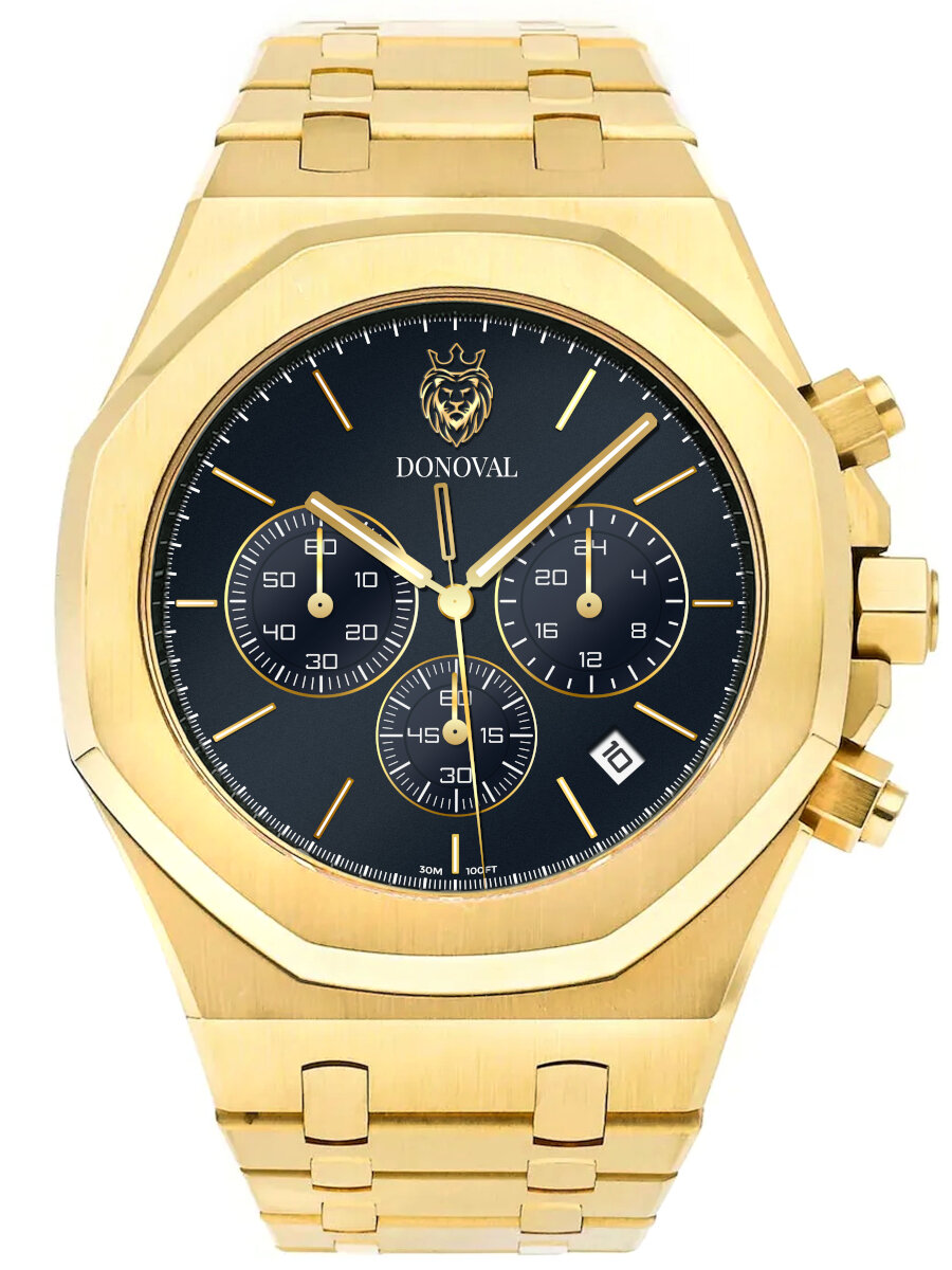 E-shop Pánske hodinky DONOVAL WATCHES OTTO DL0012 - CHRONOGRAF + BOX (zdo003b)