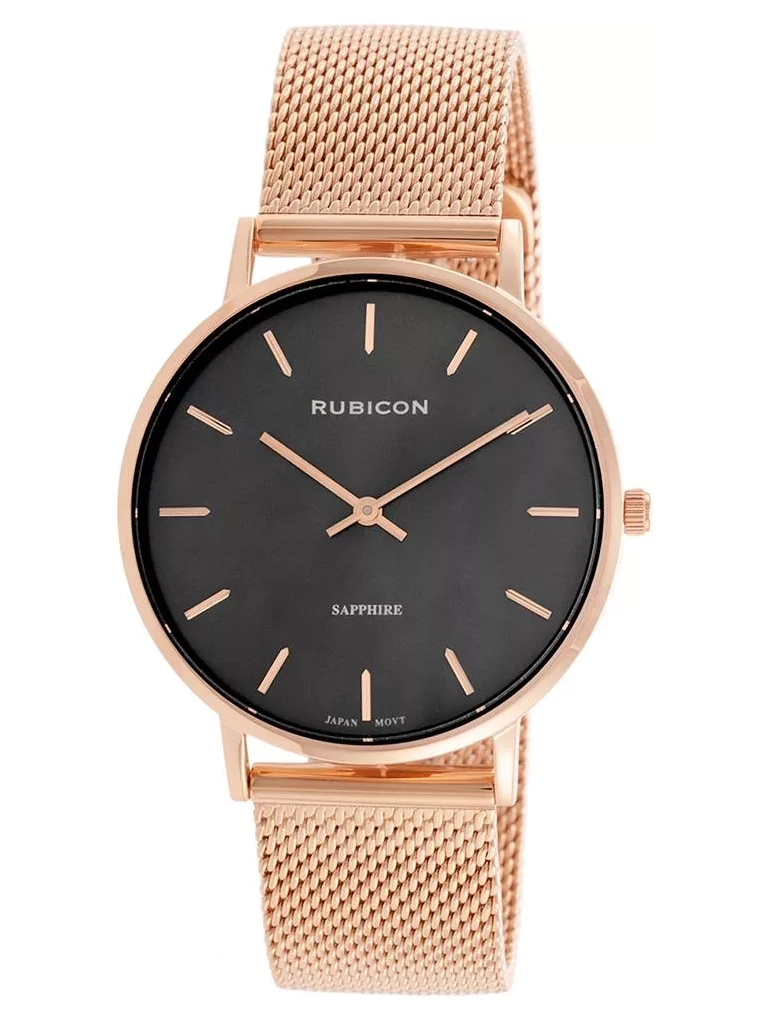 E-shop Dámske hodinky RUBICON RNBD76 - czarne/rosegold (zr640d)