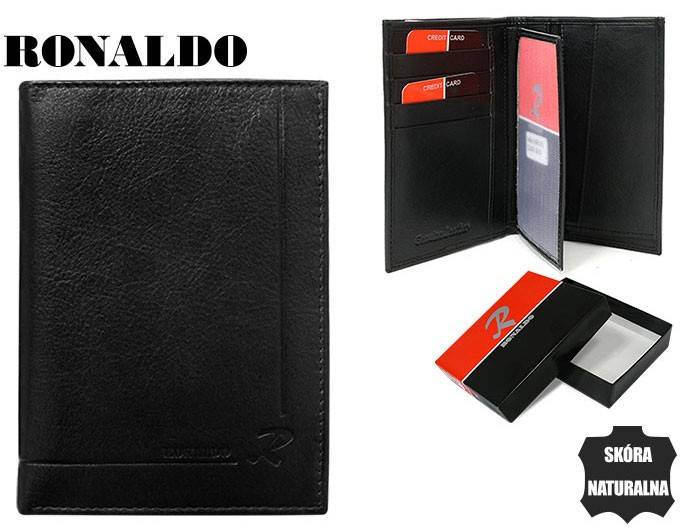 Pánska kožená peňaženka bez zapínania - Ronaldo