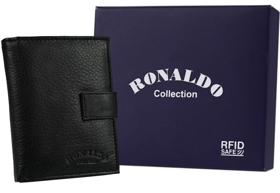 E-shop Pánska kožená peňaženka na zips s úložným priestorom na zips - Ronaldo