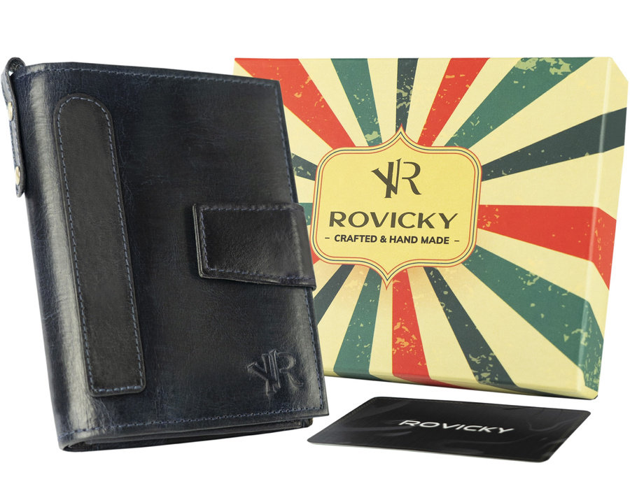 E-shop Pánska kožená peňaženka v retro štýle - Rovicky