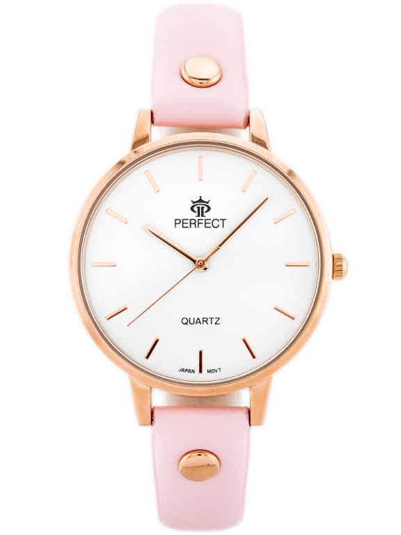 E-shop Dámske hodinky PERFECT B7327 antialergické (zp847e) pink/r.gold