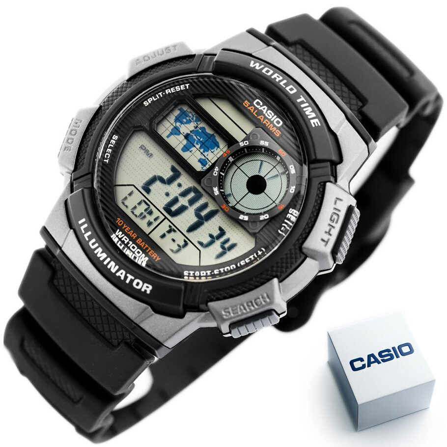 Pánske hodinky CASIO AE-1000W 1BVDF (zd073g) - WORLD TIME