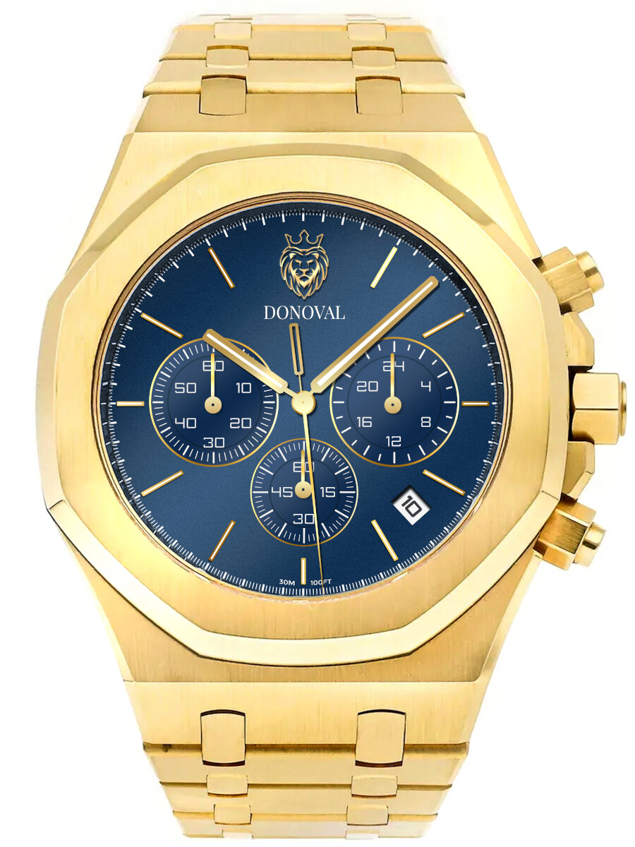 E-shop Pánske hodinky DONOVAL WATCHES OTTO DL0013 - CHRONOGRAF + BOX (zdo003c)