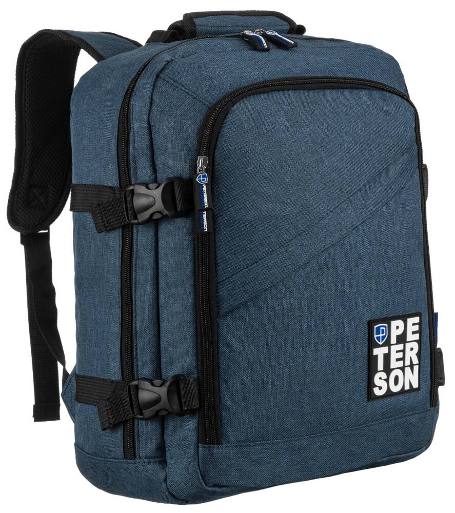 E-shop Cestovný, vodeodolný polyesterový batoh s priestorom na notebook - Peterson