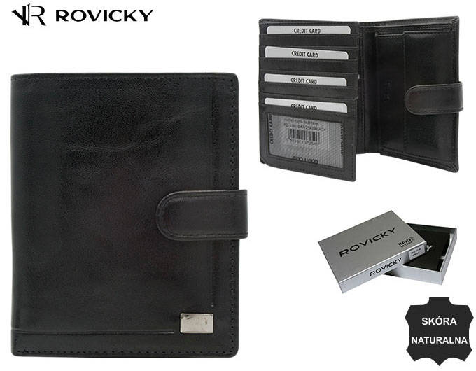 E-shop Kožená peňaženka PC-108L-BAR-2540 Čierna
