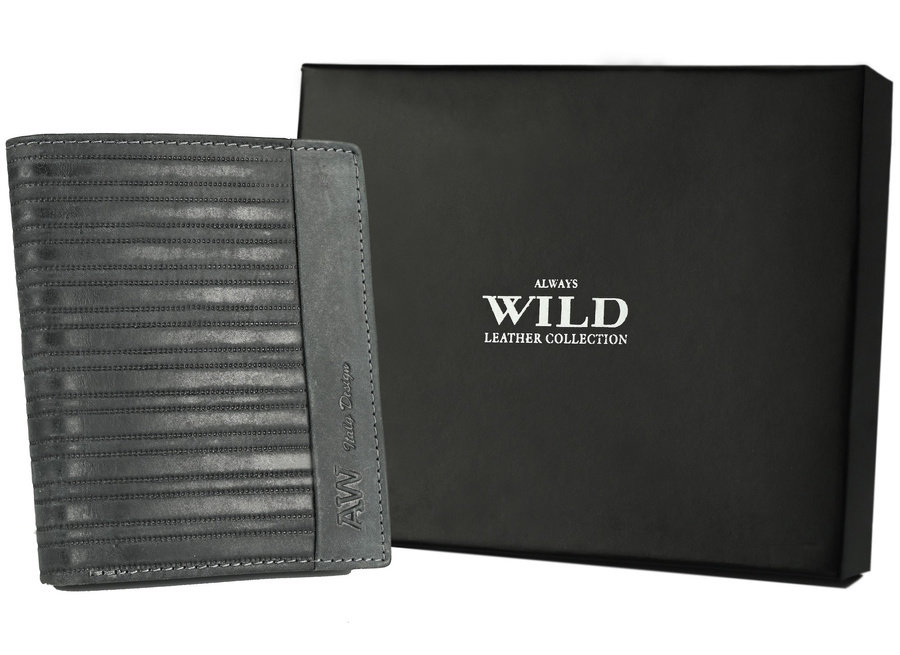 E-shop Vertikálna pánska peňaženka z prírodnej kože - Always Wild