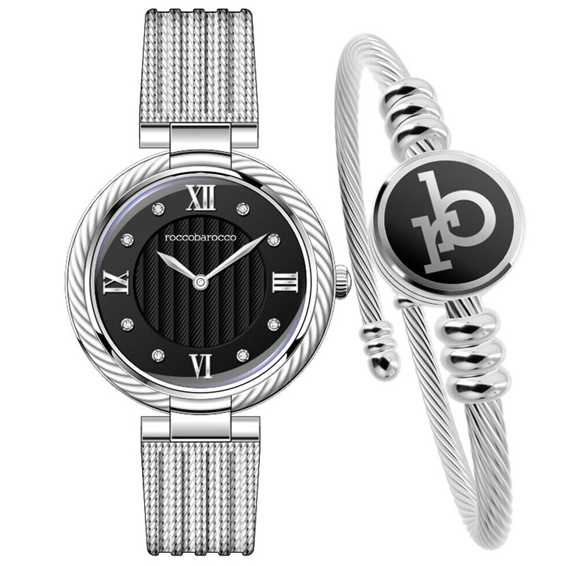 E-shop Dámske hodinky ROCCOBAROCCO BOXSET RB.4469S-01M(zo505c)