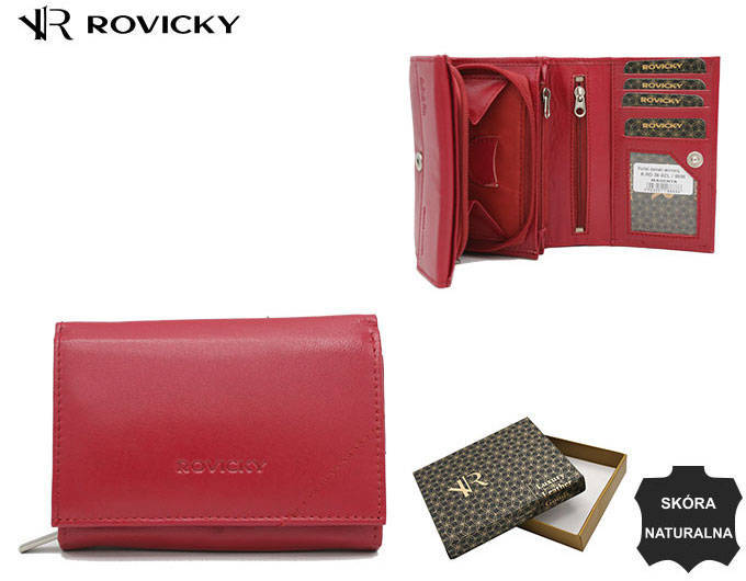 E-shop Kožená kompaktná dámska peňaženka - Rovicky