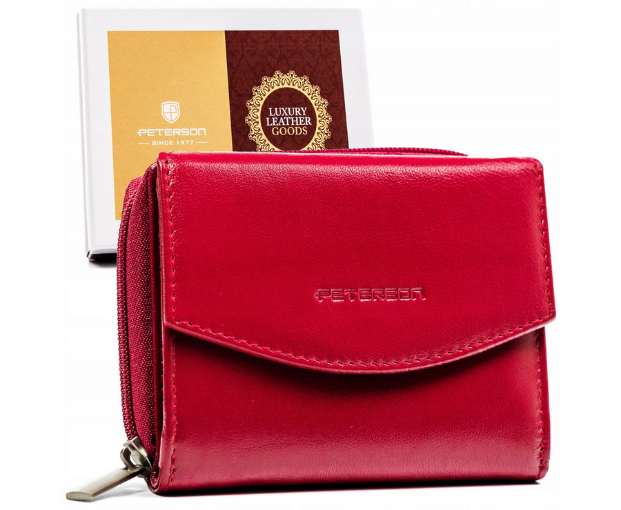 Dámska peňaženka vyrobená z prírodnej kože z systemem RFID — Peterson